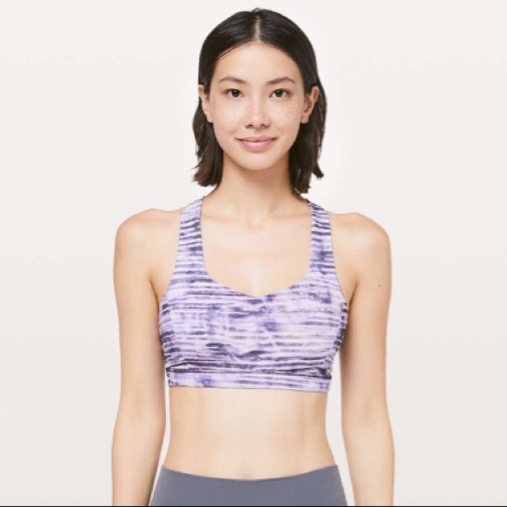 Lululemon purple “free to be serene” sports bra